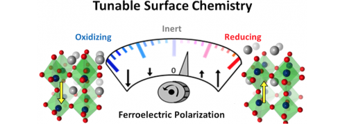 Polarization-driven catalysis via ferroelectric oxide surfaces paper published